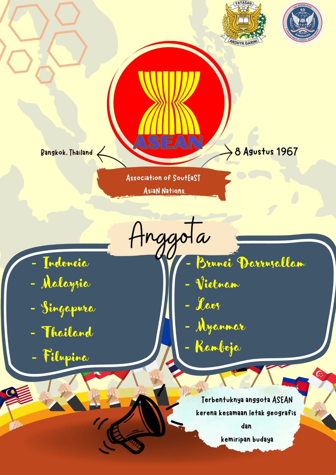 Infografik Mengenal nama-nama ASEAN